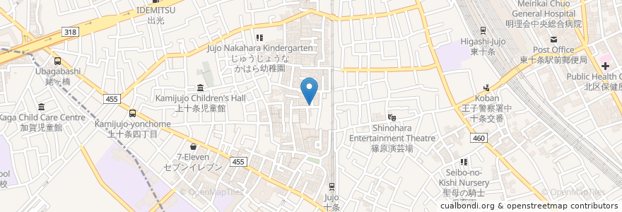 Mapa de ubicacion de 五九六三(ゴクローサン) en Japão, Tóquio, 北区.