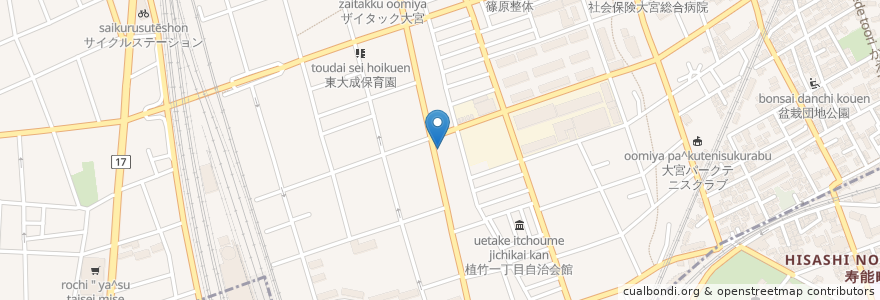 Mapa de ubicacion de さくら薬局 en Japan, Saitama Prefecture, Saitama, Kita Ward.