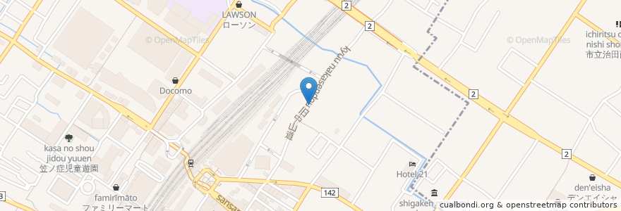 Mapa de ubicacion de ビストロ ロンロヌマン en Giappone, Prefettura Di Shiga, 草津市.