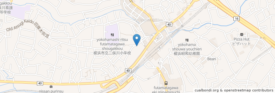 Mapa de ubicacion de ティップネス専用駐車場 en 일본, 가나가와현, 요코하마시, 旭区.