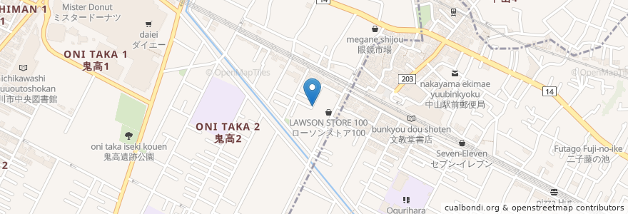 Mapa de ubicacion de 津留八すし en 日本, 千葉県, 市川市.