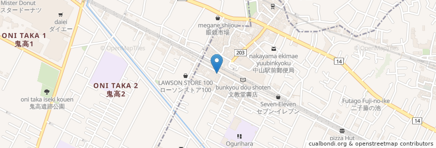 Mapa de ubicacion de 麺屋 丸吉 en Japon, Préfecture De Chiba, 市川市.