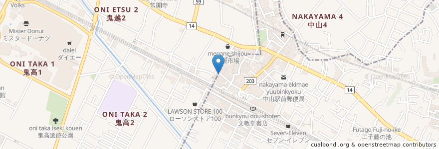 Mapa de ubicacion de cafe MEZZO FORTE メゾ・フォルテ en Japon, Préfecture De Chiba, 市川市.