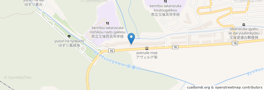 Mapa de ubicacion de DELIDOG & CAFE 99 en اليابان, 兵庫県, 宝塚市.