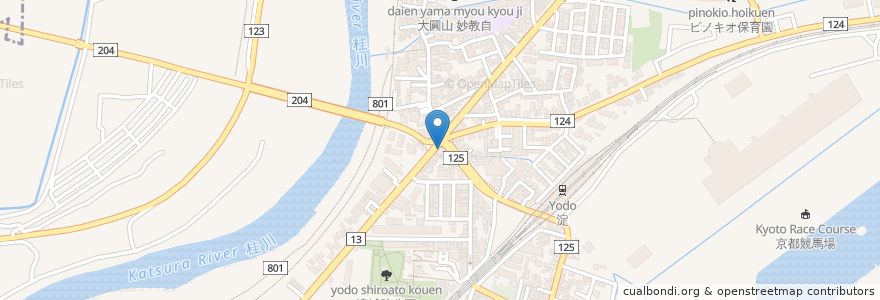 Mapa de ubicacion de 鳥せい 淀店 en اليابان, 京都府, 京都市, 伏見区.