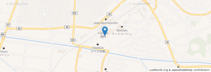 Mapa de ubicacion de 福間駅さいごう口自動車駐車場 en اليابان, محافظة فوكوكا, 福津市.