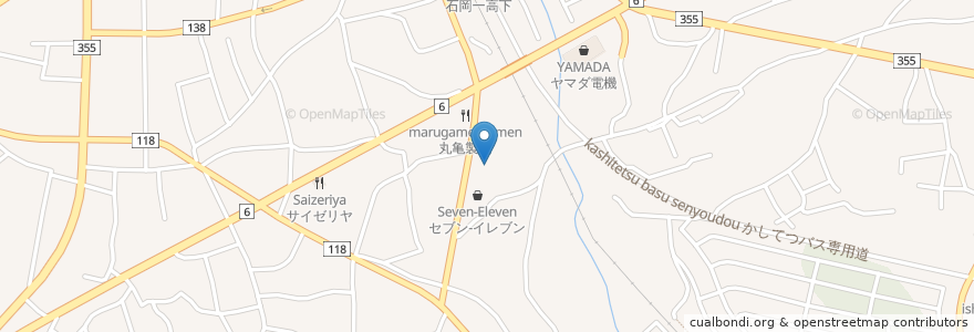 Mapa de ubicacion de ヨット en 日本, 茨城県, 石岡市.