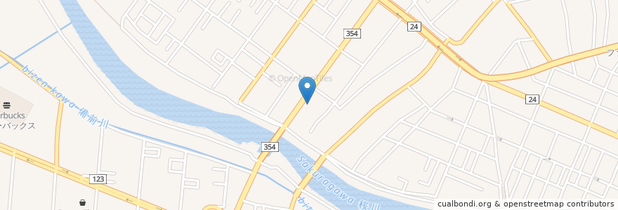 Mapa de ubicacion de ココス en Japão, 茨城県, 土浦市.