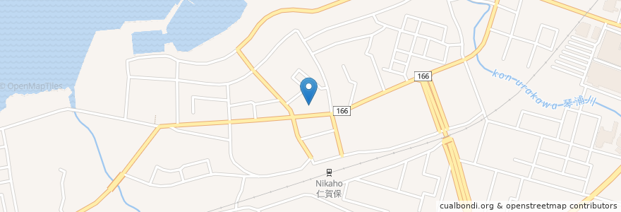 Mapa de ubicacion de 遠藤時計店 en Japonya, 秋田県, にかほ市.