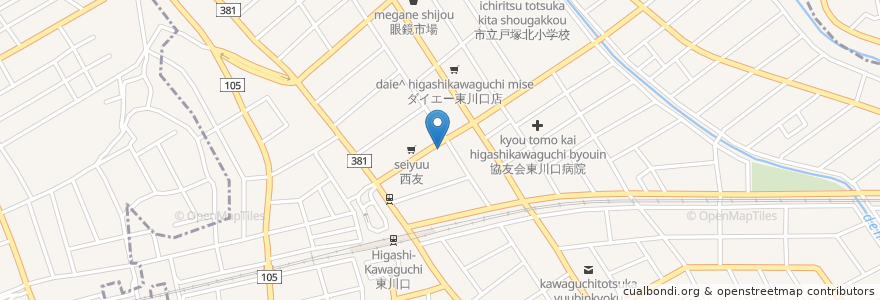 Mapa de ubicacion de ビッグエコー en ژاپن, 埼玉県, 川口市.