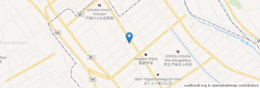 Mapa de ubicacion de 金谷歯科クリニック en 일본, 사이타마현, 川口市, さいたま市.