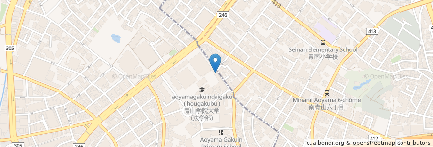 Mapa de ubicacion de Cafe and Dining filia en Jepun, 東京都, 渋谷区.