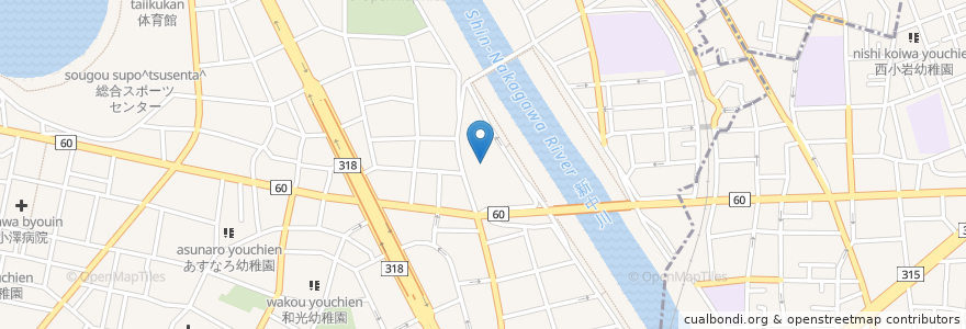 Mapa de ubicacion de 宝蔵院 en Giappone, Tokyo, 葛飾区.
