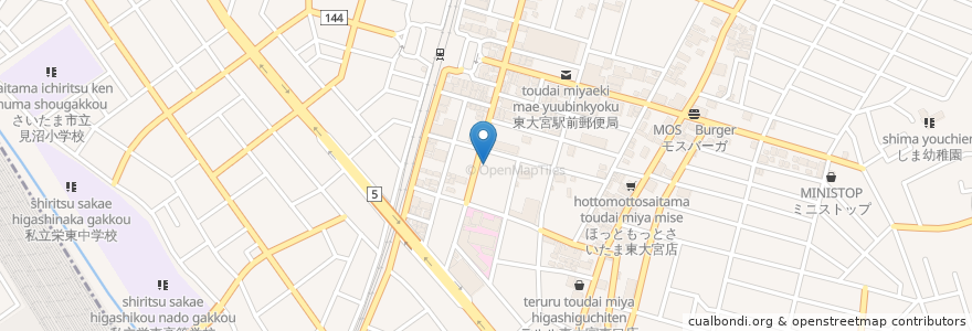 Mapa de ubicacion de ほんごう整骨院 en ژاپن, 埼玉県, さいたま市, 見沼区.