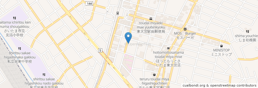 Mapa de ubicacion de のがわ歯科クリニック en 日本, 埼玉县, 埼玉市, 見沼区.