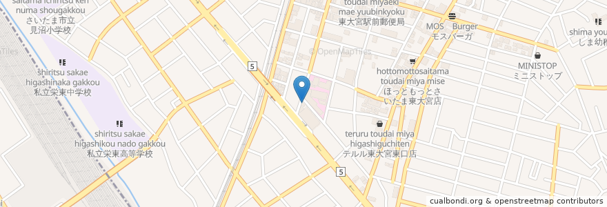 Mapa de ubicacion de 保育園ハニーハウス en اليابان, 埼玉県, さいたま市, 見沼区.