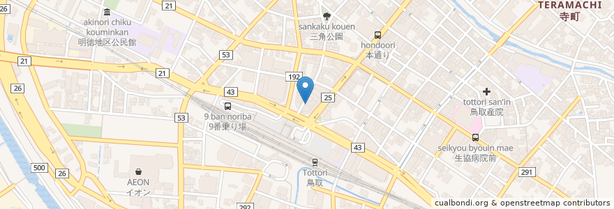 Mapa de ubicacion de NOHAS en 일본, 돗토리현, 鳥取市.