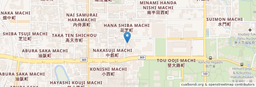 Mapa de ubicacion de 足つぼ療法&クイック リフレ en 日本, 奈良県/奈良縣, 奈良市.