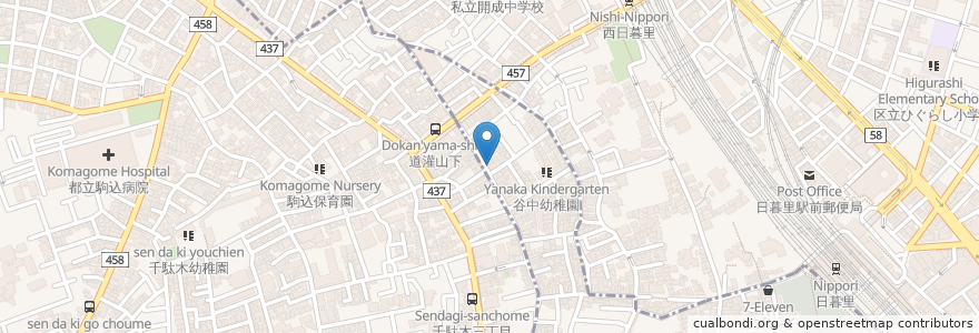 Mapa de ubicacion de Cafe 笑 en 日本, 東京都, 台東区.