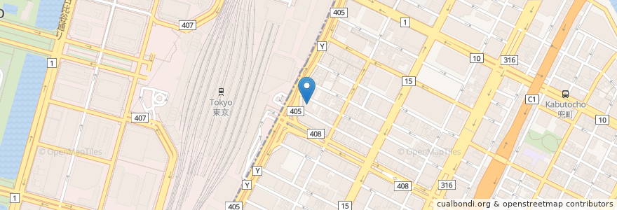 Mapa de ubicacion de 近畿大学 en 일본, 도쿄도, 中央区.