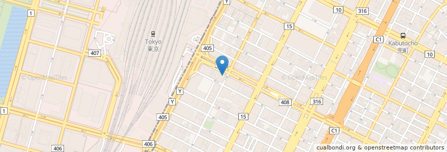 Mapa de ubicacion de 新生銀行 en Japón, Tokio, Chuo.