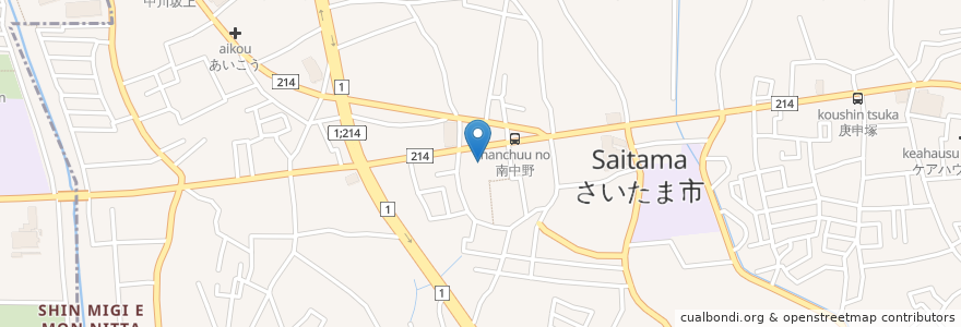Mapa de ubicacion de 正法院 en Giappone, Prefettura Di Saitama, さいたま市, 見沼区.