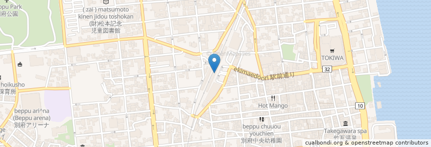 Mapa de ubicacion de LOTTERIA en Japão, 大分県, 別府市.