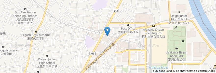 Mapa de ubicacion de セブン銀行 en Japonya, 東京都.