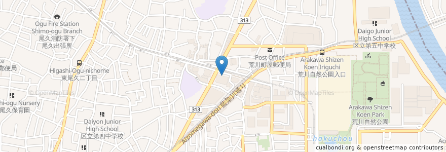 Mapa de ubicacion de ゆうちょ銀行 en 日本, 東京都.