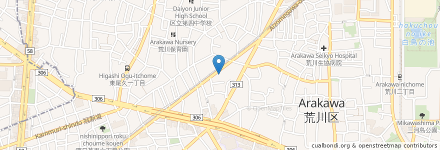 Mapa de ubicacion de 月極駐車場 en ژاپن, 東京都.