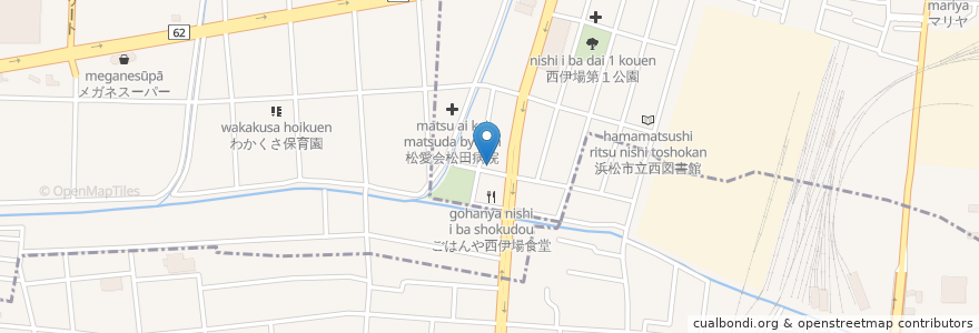 Mapa de ubicacion de アダージョ en Japonya, 静岡県, 浜松市, 中区, 西区.