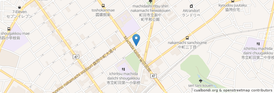 Mapa de ubicacion de 一番いちばん en 日本, 東京都, 町田市.