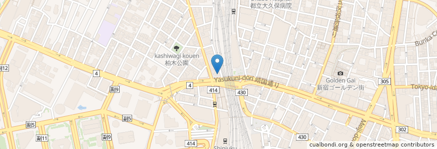 Mapa de ubicacion de 新宿カレイドビル en اليابان, 東京都, 新宿区.