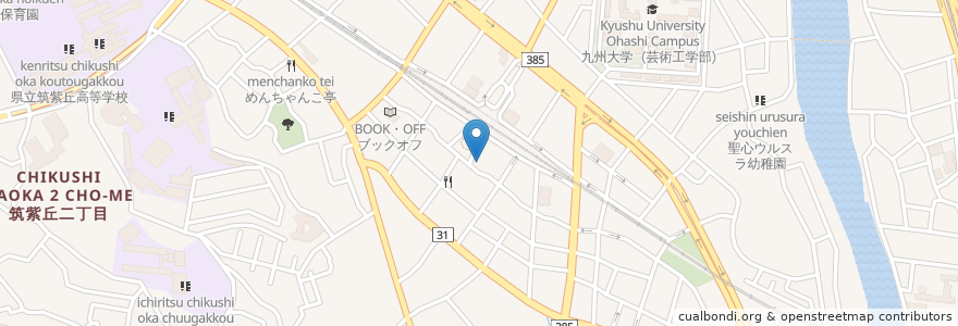Mapa de ubicacion de タカラ薬局 en 日本, 福岡県, 福岡市, 南区.