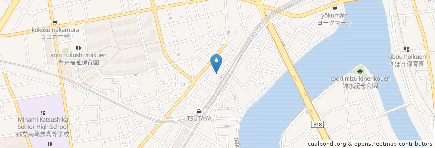 Mapa de ubicacion de バーミヤン en 日本, 东京都/東京都, 葛飾区.
