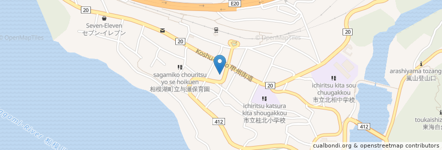 Mapa de ubicacion de 布施歯科医院 en 日本, 神奈川県, 相模原市, 緑区.