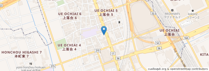 Mapa de ubicacion de オリックスレンタカーさいたま新都心店 en 日本, 埼玉県, さいたま市, 中央区, 大宮区.