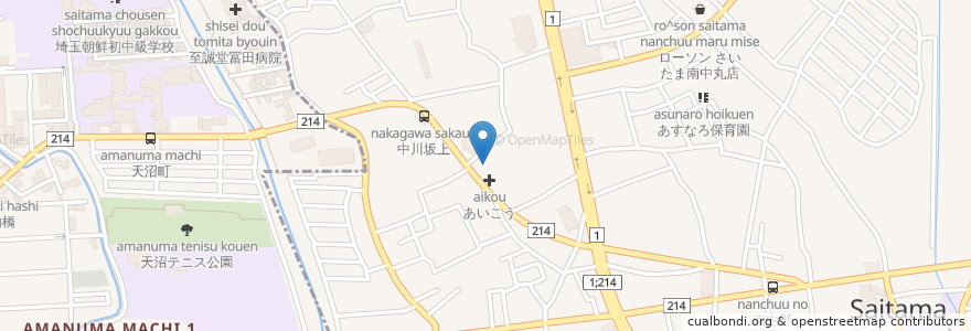 Mapa de ubicacion de 大宮ポプラクリニック en 日本, 埼玉県, さいたま市, 見沼区.