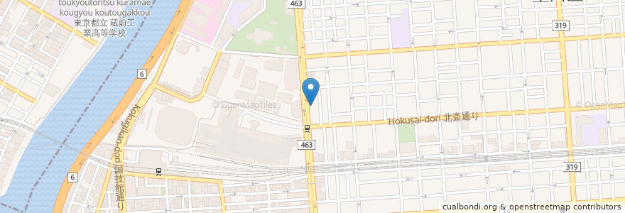 Mapa de ubicacion de Jugemu Soba en Japan, Tokyo, Sumida.