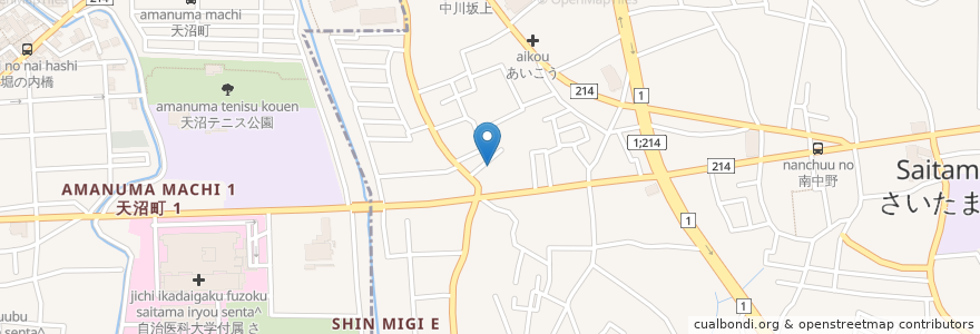 Mapa de ubicacion de 冨田クリニック en Jepun, 埼玉県, さいたま市, 見沼区.