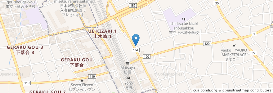 Mapa de ubicacion de セイムス上木崎薬局 en 日本, 埼玉県, さいたま市, 浦和区.