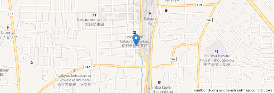 Mapa de ubicacion de あかぴーまん en Japan, Präfektur Kyōto, 京都市, 西京区.