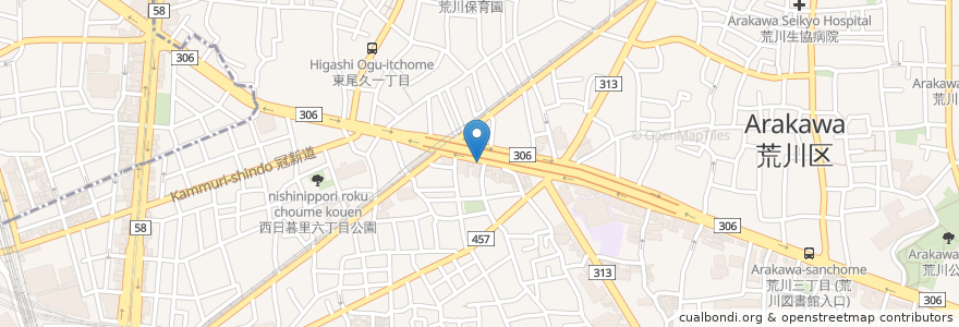 Mapa de ubicacion de 若林歯科医院 en Japon, Tokyo.