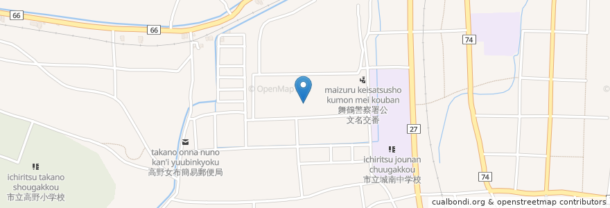 Mapa de ubicacion de キリン堂 en ژاپن, 京都府, 舞鶴市.
