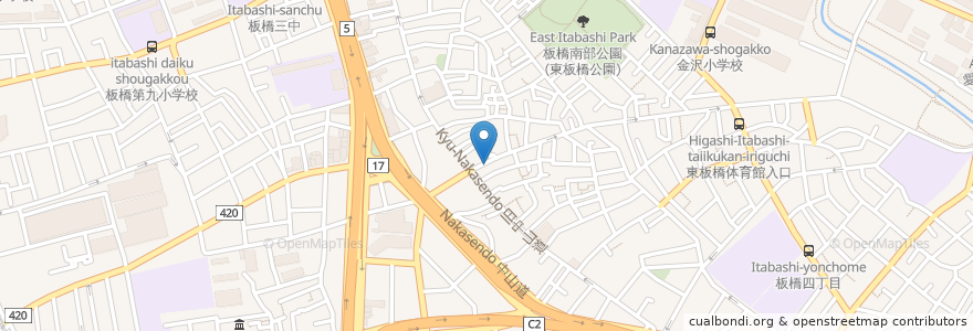 Mapa de ubicacion de グリルふじ en 日本, 东京都/東京都, 板橋区.