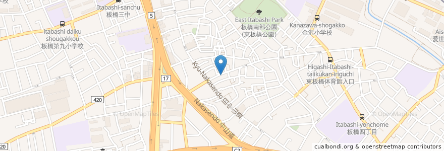 Mapa de ubicacion de ピアンタ仲宿店 en Japão, Tóquio, 板橋区.