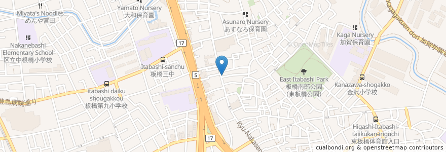 Mapa de ubicacion de はいさい en 日本, 東京都, 板橋区.