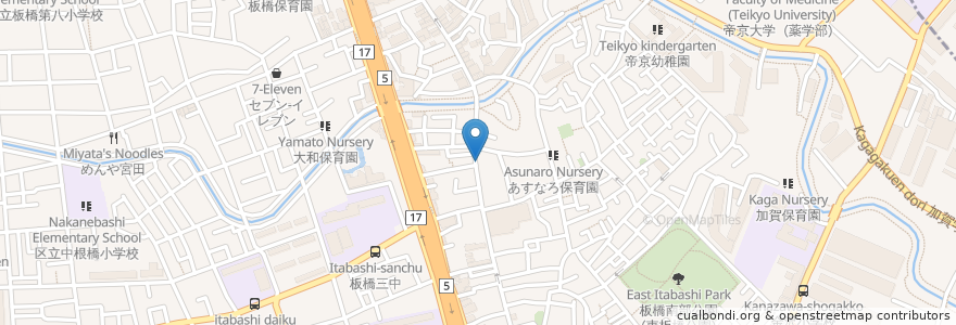 Mapa de ubicacion de 御代の台薬局 仲宿店 en Japon, Tokyo, 板橋区.