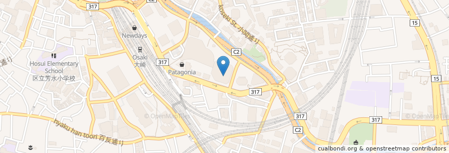 Mapa de ubicacion de とんかつ和幸 en Giappone, Tokyo, 品川区.