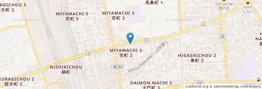 Mapa de ubicacion de 日産レンタカー大宮駅東口店 en اليابان, 埼玉県, さいたま市, 大宮区.